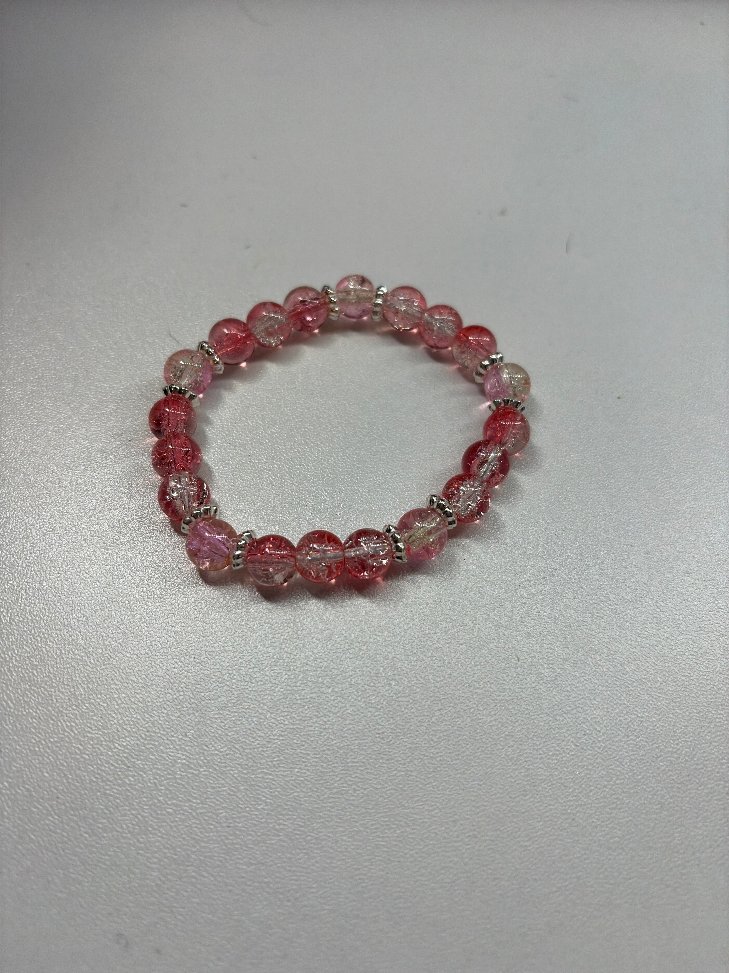 Peach Beaded Bracelet