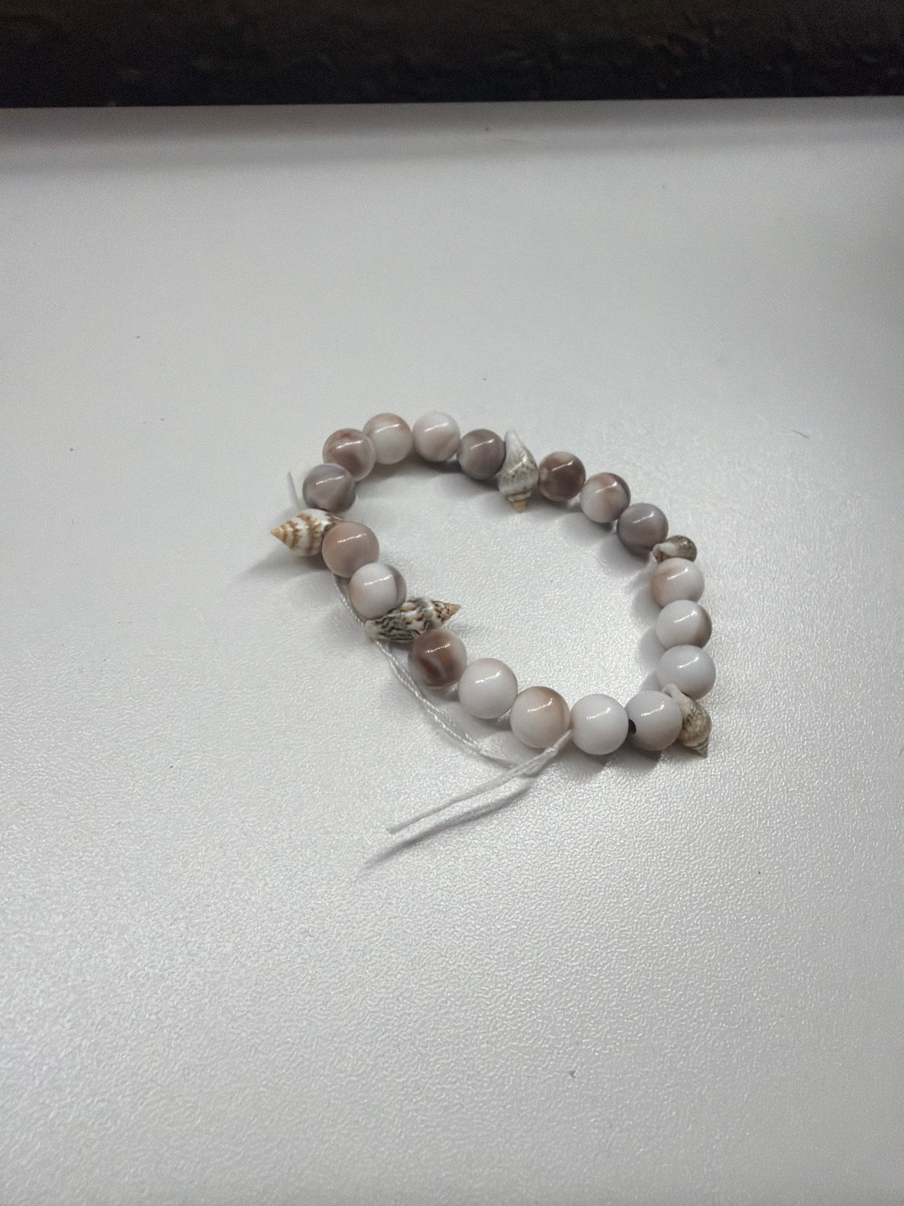 Seashell beaded bracelet