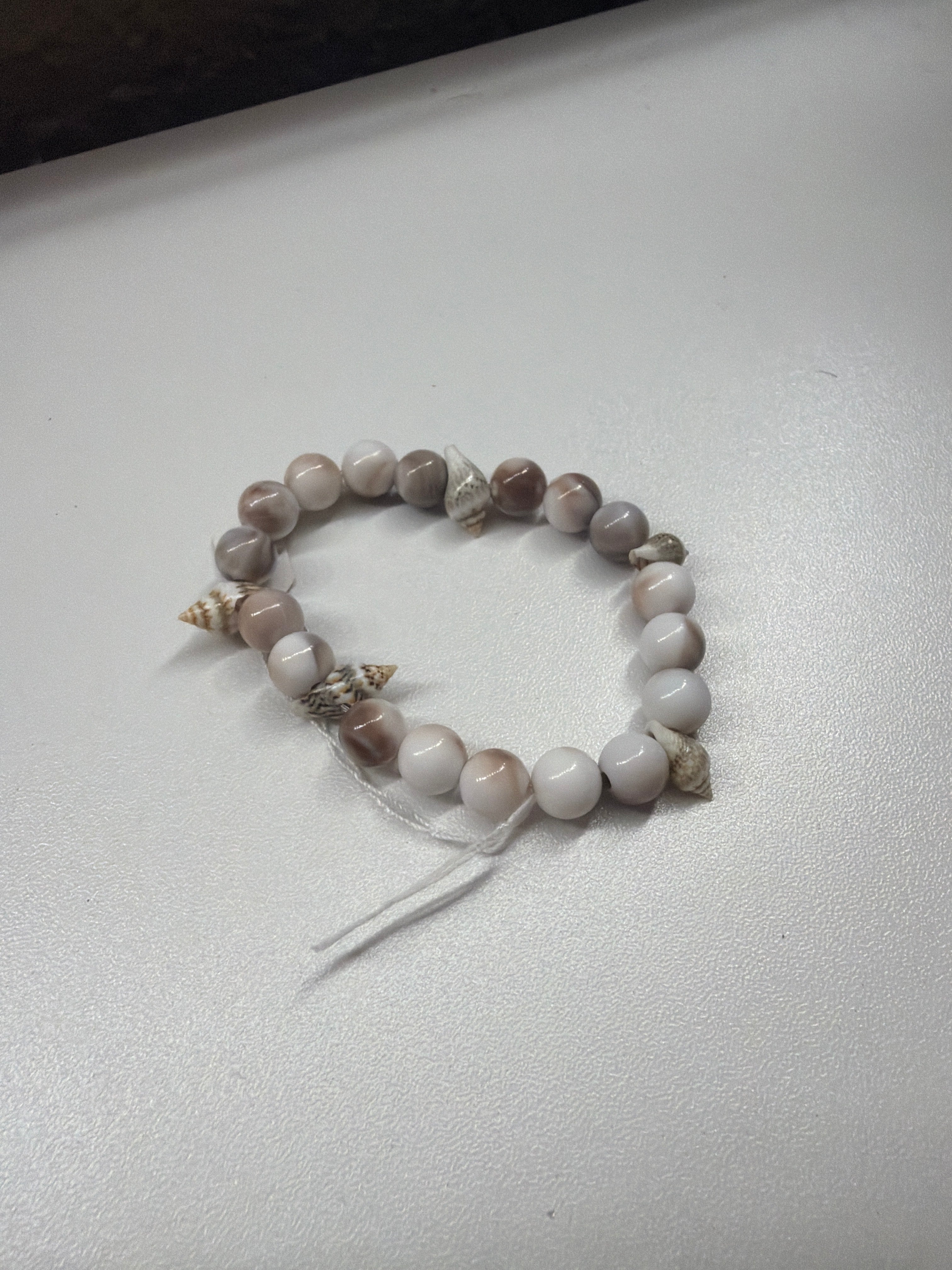 Seashell beaded bracelet